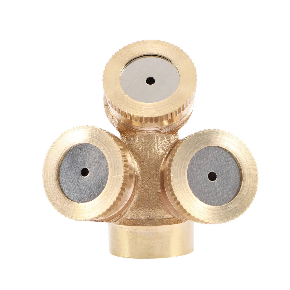 1/2/3/4 Holes Agricultural Connector Lawn Watering Cool Dust Irrigation System Spray Nozzle Garden Tools Misting Sprinklers Oasis Select 3 Holes