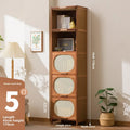 Floor-to-ceiling bookcase home living room children's wall multi-layer storage cabinet storage cabinet simple bedroom Oasis Select 43 Long five doors