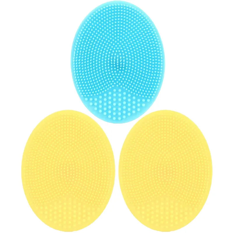 1/3pc Silicone Face Cleansing Brush Facial Deep Pore Skin Care Scrub Cleanser Tool New Mini Beauty Soft Deep Cleaning Exfoliator Oasis Select 3pcs mix 5