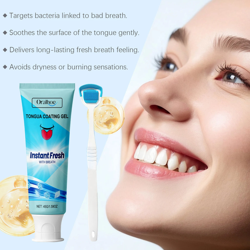 Oralhoe Tongue Cleansing Gel – Fresh Breath & Coating Removal Tongue Cleansing Gel Oasis Select