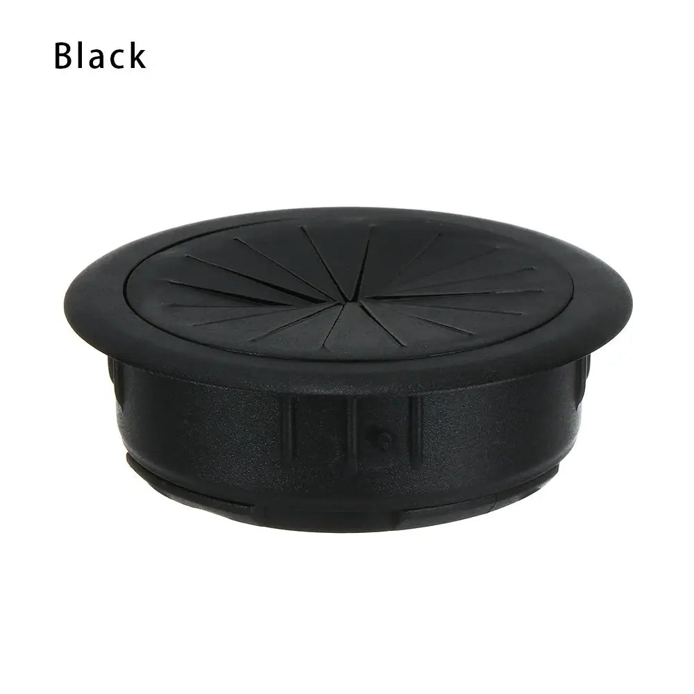Practical Organizer Buckle Line Office Wire Hole Cover Computer Grommet Line Box Desk Table Cable Fastener Oasis Select black