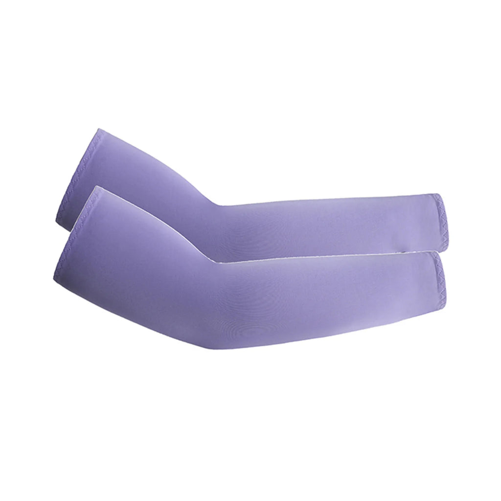 1 Pair Unisex Cooling Arm Sleeves Cover Sports Running UV Sun Protection Outdoor Men Fishing Cycling Quick Dry Arm Warmer Oasis Select Light Purple One Size