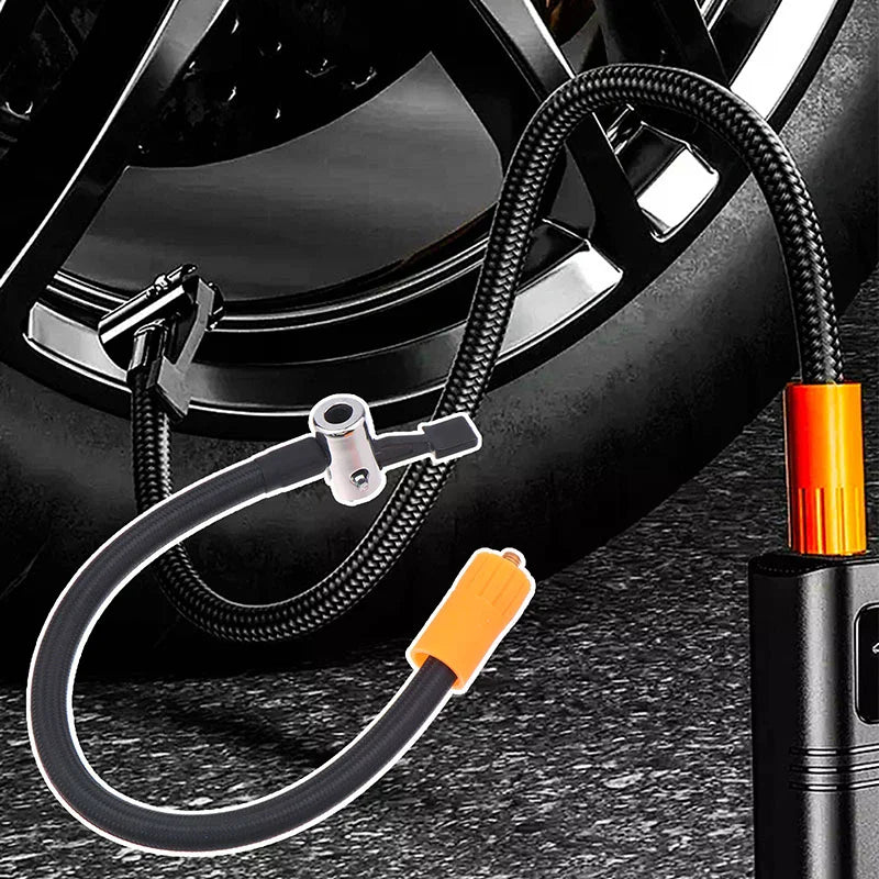 Wholesale 1PC Fine Thread Inflation Hose Adapter 30CM Car Tire Air Inflator Hose M6 Locking Air Chuck With Standard Tire Valve Oasis Select