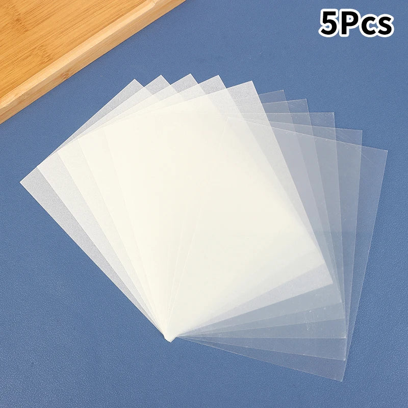 5Pcs Shrink Plastic Sheets Fun Thermal Heat Shrink Film Translucent Sheets Blank Shrink Art Film Paper For DIY 14.5x20cm Oasis Select