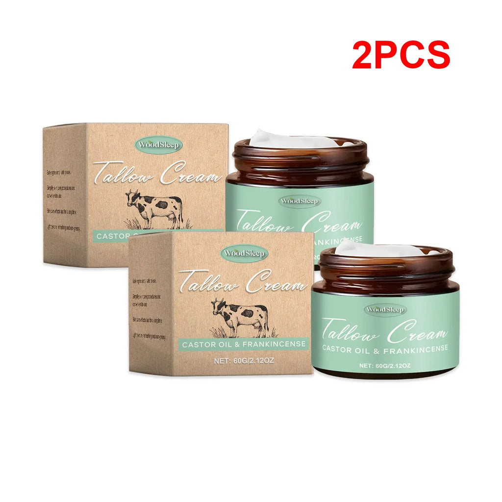 WOODSLEEP Beef Tallow Face Cream – Deep Moisturizing 60g