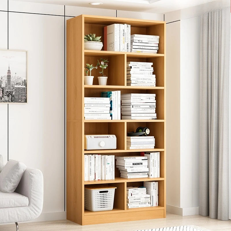 Bookshelf household modern simple floor against the wall large capacity storage shelf living room display cabinet study Oasis Select