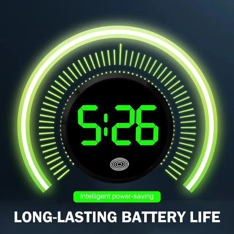 Car LED Clock Universal Fashionable Touch-Control Dashboard Watch With LED Display Light For Fridge RV Classroom Travel Vehicle Oasis Select