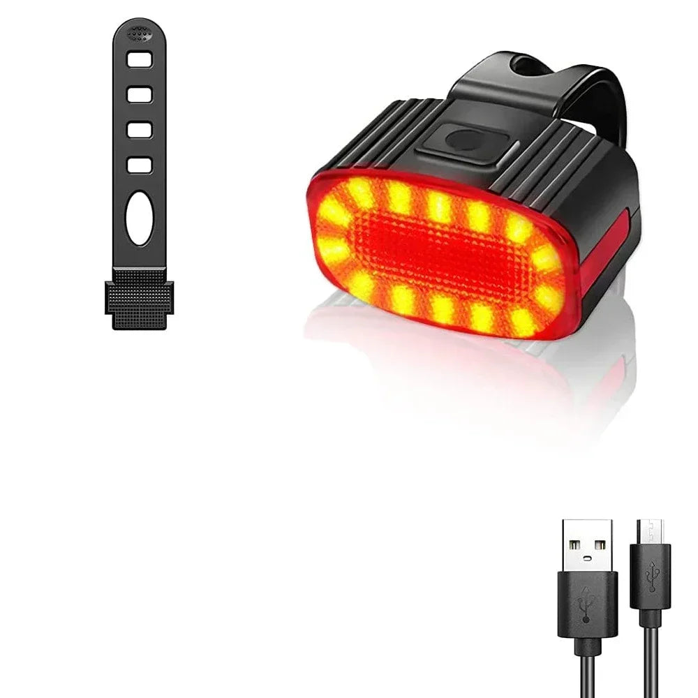 1000LM Bicycle Front Light Bright Bike Led Flashlight Lantern Rechargeable MTB Bike Rear Lamp for Cycling Headlight Christmas Oasis Select Bike light C 1PC