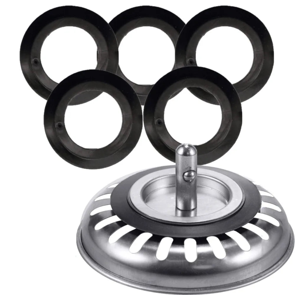 5Pcs Durable Rubber Seal Strainer Plug Washer Franke Fitting Replacement Washer Kitchen Sink Part Sink Drainer Oasis Select