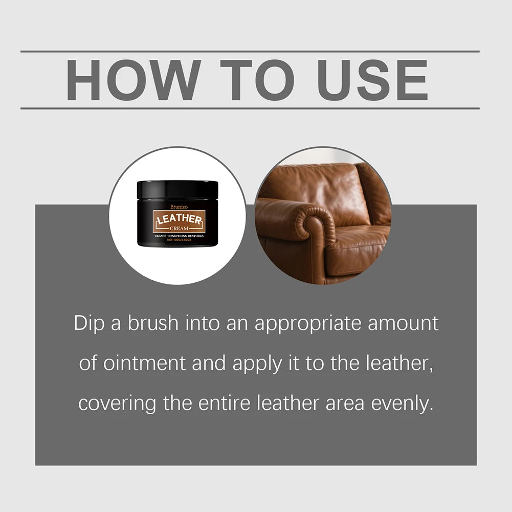 Leather Cleaning & Care Cream | Waterproof Polish for All Leather
