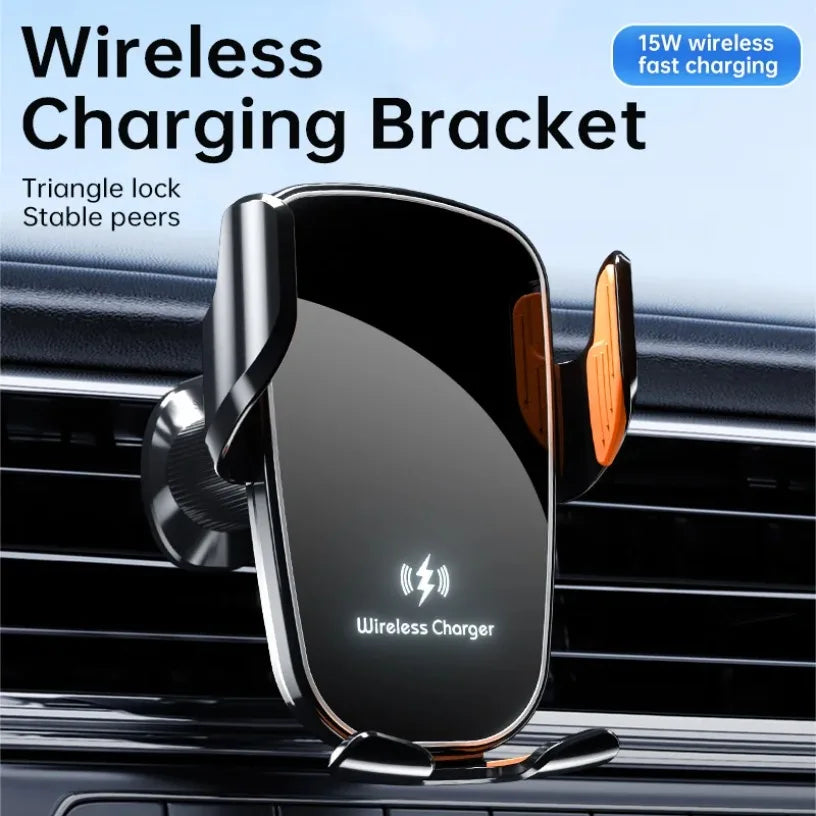 15W Wireless Car Charger Air Vent Car Phone Holder For iPhone Samsung Xiaomi Car accessories Fast Charger Stand Oasis Select