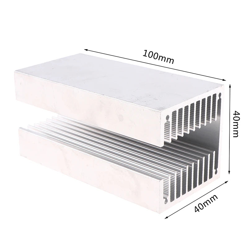 Hot Sale U-slot Triode High Power Aluminum Heatsink 40/50MM Heat Sink CPU Power Radiator Oasis Select 40x40x100mm
