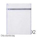 Clothing Bleaching Powder + 2-Piece Mesh Laundry Bag Set: Stain Remover & Whitener, Washing Machine Care Bags and Cleaning Tools Oasis Select 2PCS-ZR074-L