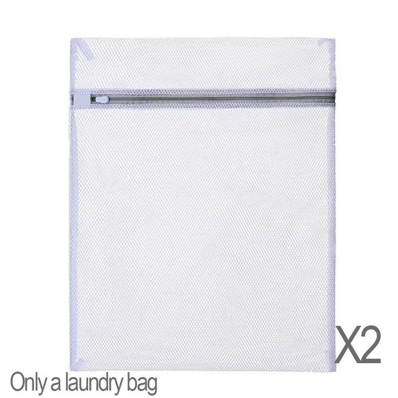 Clothing Bleaching Powder + 2-Piece Mesh Laundry Bag Set: Stain Remover & Whitener, Washing Machine Care Bags and Cleaning Tools Oasis Select 2PCS-ZR074-L