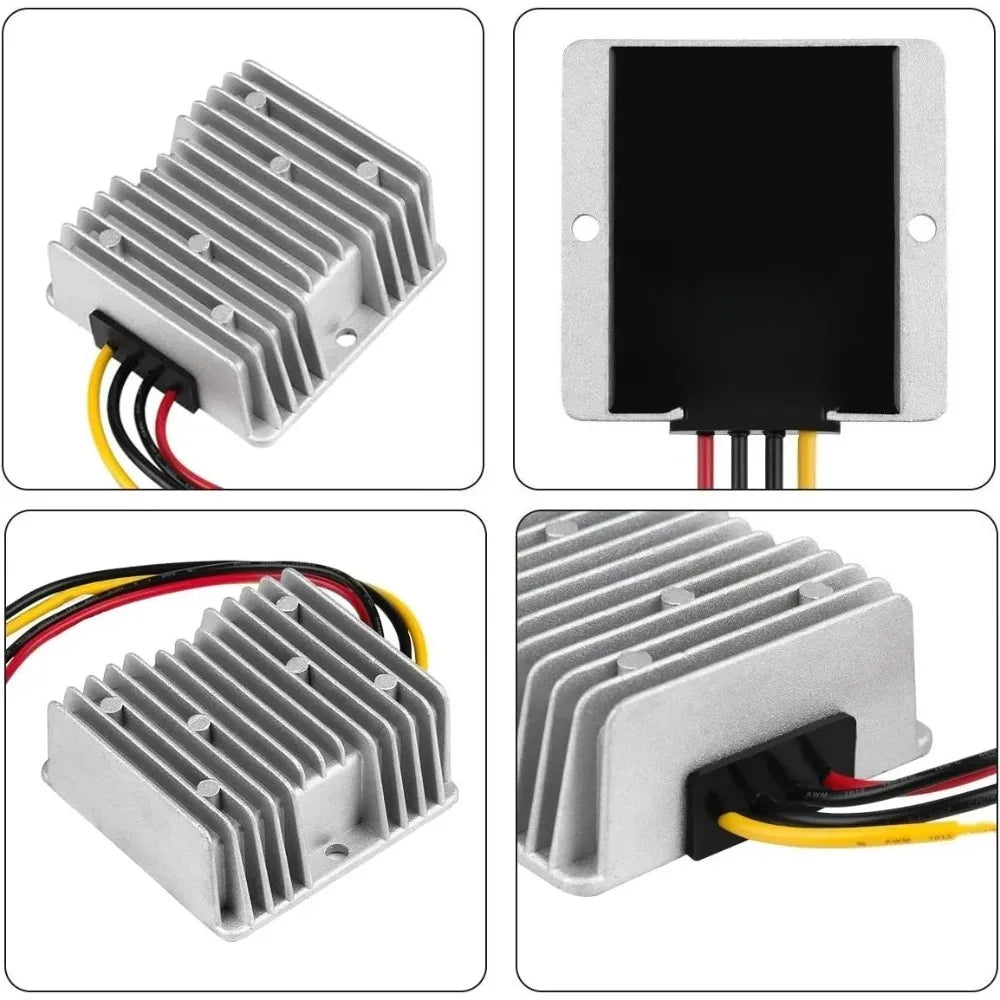 DC 24V Step Up to 48V 5A 240W Converter Booster Waterproof Voltage Regulator for Golf Cart Club Car LED Strip Light Oasis Select