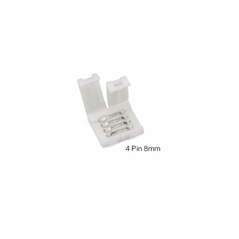 5PCS 10PCS 2Pin 4Pin 8mm 10mm LED Strips Lights Connector Splice Clip For 2835 3528 5050 5630 LED Strip Lamps Bar Connector Oasis Select 4Pin 8mm 5PCS 2 Pin