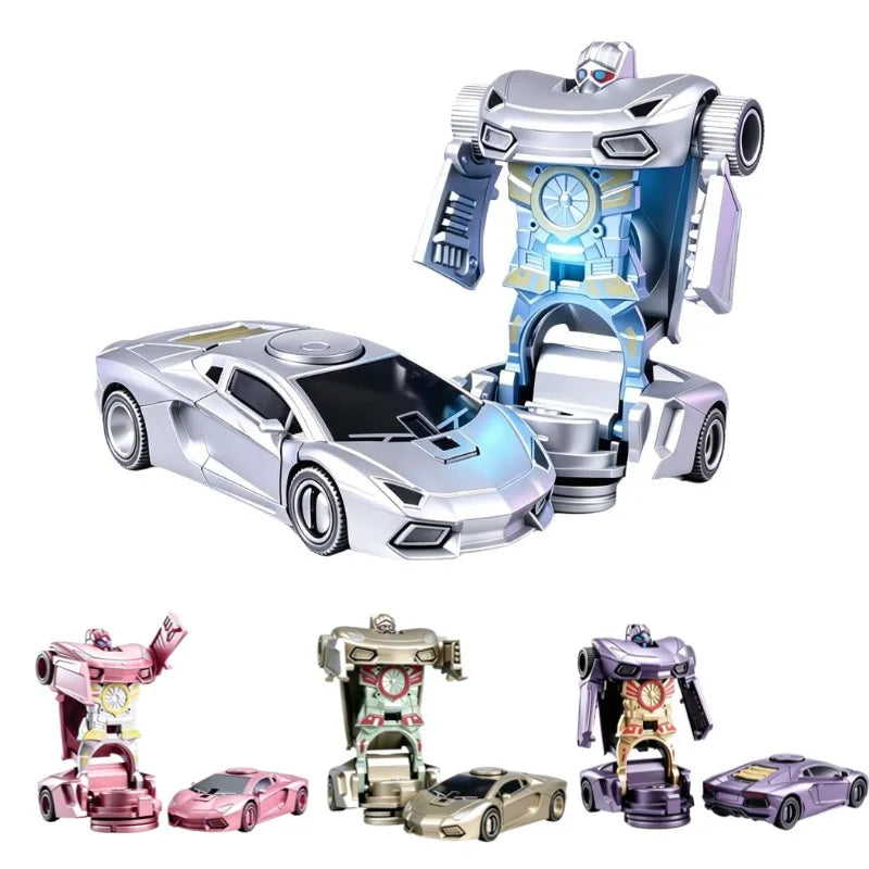 2-in-1 Transforming Robot Car Fidget Spinner Toy | Adults & Kids