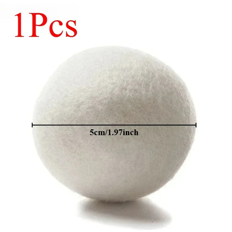 30-Pack Wool Dryer Balls Handmade Drying Balls Dryer Reusable Natural Fabric Softener Reduce Wrinkles and Decrease Drying Time Oasis Select 1pc