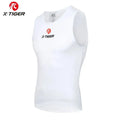 X-TIGER Winter Cycling Base Layer Sleeveless Fleece Sports Bike Jerseys Shirt Warm Bike Underwear Bicycle Keep Warm Oasis Select WHITE L