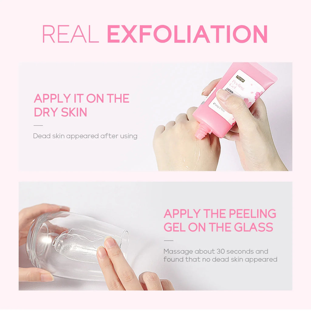 FENYI Sakura Cherry Blossom Exfoliating Peeling Gel 60g Facial Exfoliating Gel Oasis Select