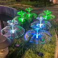 Solar LED Optical Fiber Lamp Jellyfish Five-pointed Star Outdoor Atmosphere Decorative Light Garden Waterproof Lawn Light Oasis Select Default Title