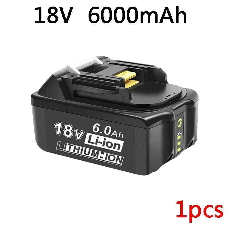 18V 6000mAh For Makita Battery Rechargeable Power Tools Battery with LED Li-ion Replacement LXT BL1860B BL1860 BL1850 3A Charger Oasis Select 1 Battery
