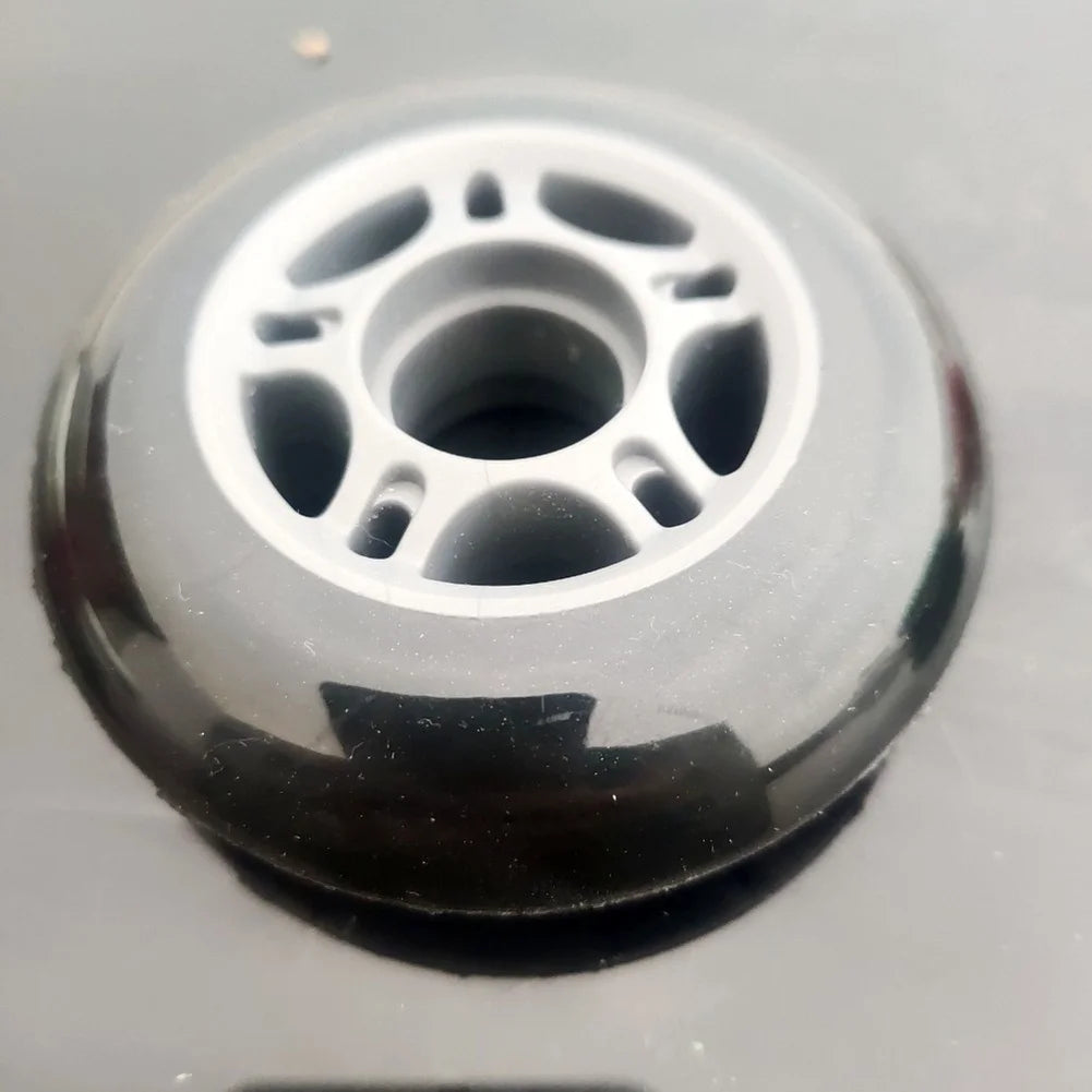 Black PU Rubber Single Row Inline Skate Wheels 72mm 76mm 80mm 84mm For Roller Skates Scooters Luggage Replacement Parts Oasis Select