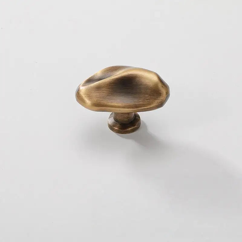 Silver Zinc Alloy Single Hole Cabinet Drawer Handle | Modern Style
