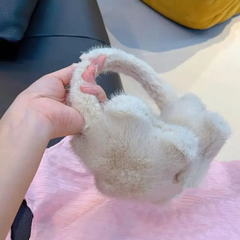 Star Plush Earmuffs – Fluffy Windproof Winter Ear Warmers