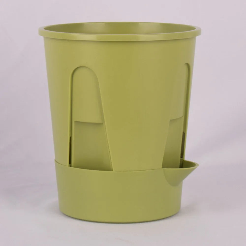 Plastic Self Absorbing Flowerpot Water Storage Thickened Breathable Flowerpot Large Capacity Tall Drain Holes Oasis Select Style D M