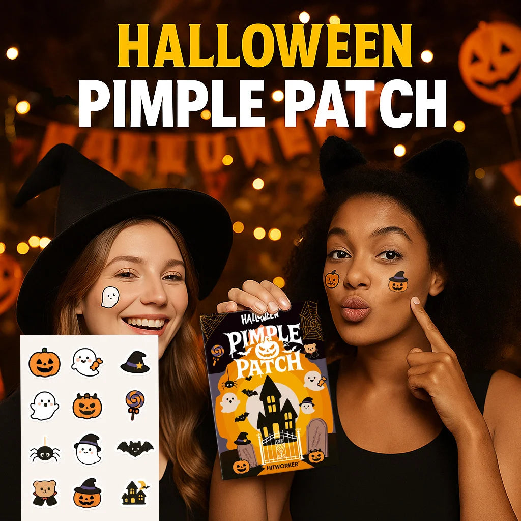 60pcs Acne Patch Halloween Pimple Patches: Invisible & Breathable for Flawless Makeup | Ghost & Pumpkin Designs Oasis Select