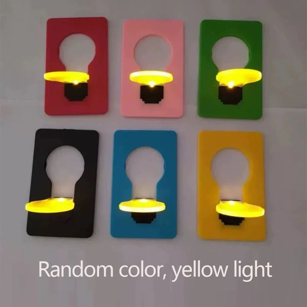 2-in-1 Card Phone Stand with LED Night Light | Ultra-Slim
