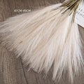 10pcs Faux Pampas Grass, Pampas Grass For Floor Vase, Pampas Grass Decor Tall For Vase Fillers, Boho Rustic Farmhouse Home Decor Oasis Select Milky white