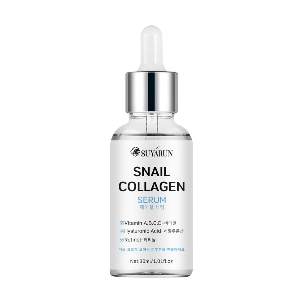 SUYARUN Snail Collagen Essence Serum - Anti-Aging, Brightening & Hydrating Facial Treatment for All Skin Types. Oasis Select 30ml