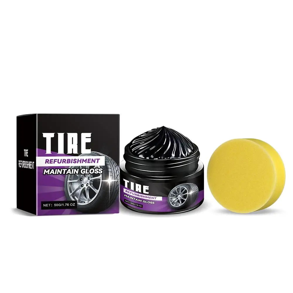 50g Tire Polishing Wax – Deep Black Gloss & UV Protection Tire Polishing Wax Oasis Select 1 Kit