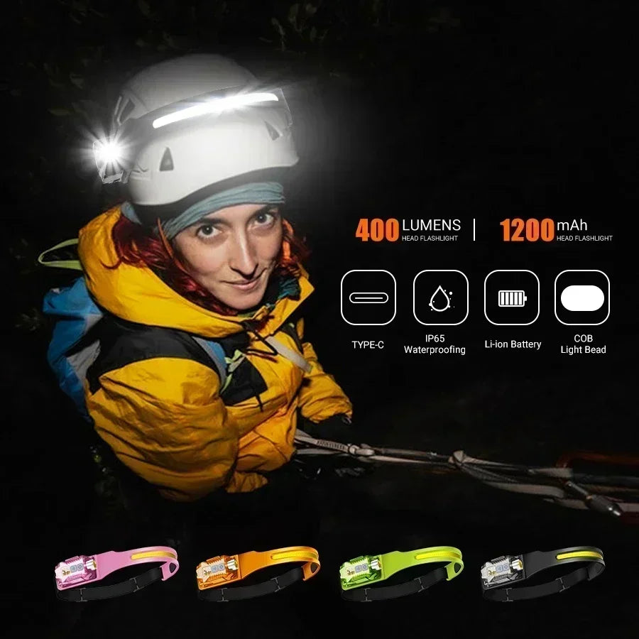 XW005 LED Flashlight Outdoor USB Rechargeable EDC Detachable Torch Work Light with Tail Magnet UV Light Fishing Camping Lantern Oasis Select