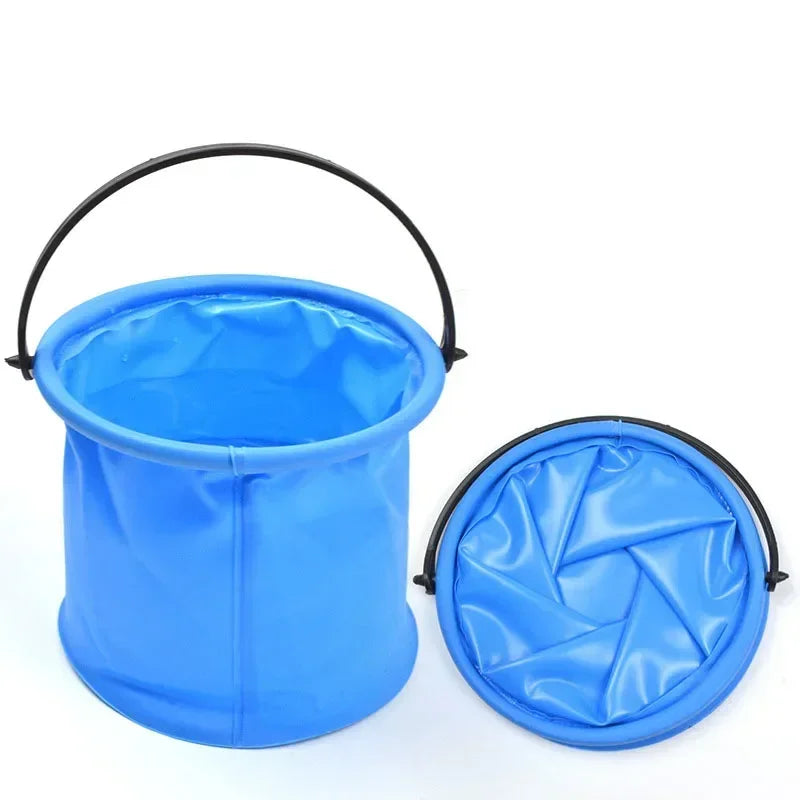 Beach Sand Bucket Toy Collapsible Bucket Gardening Tool Outdoor Pool Play Tool Kids Summer Water Fun Toy Birthday Gift Oasis Select Blue