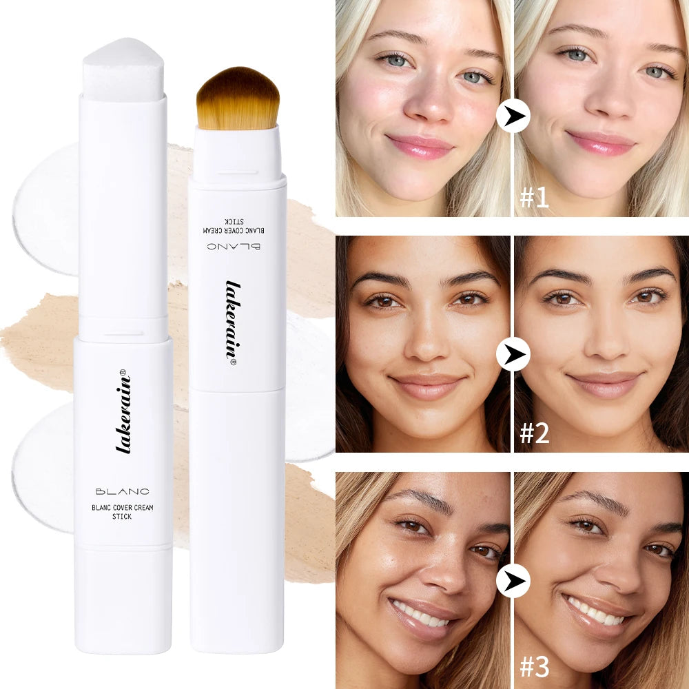 2-in-1 Color-Changing Foundation Stick Liquid Lightweight Moisturizing Brightening Foundation Color Changing For All Skin Types Oasis Select