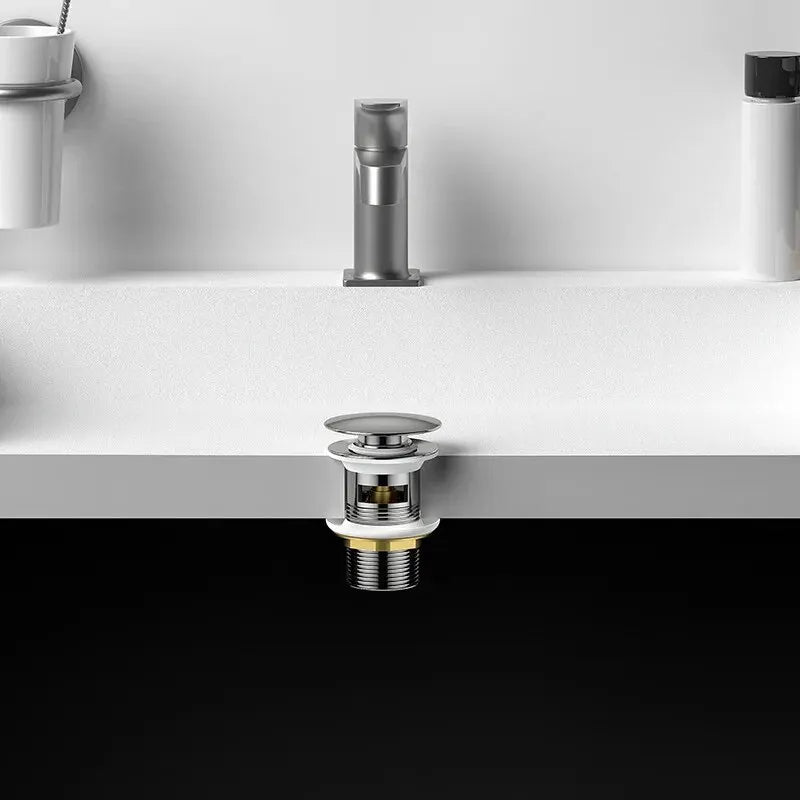 Gunmetal Pop Up Drain Basin Sink Stainless Steel Drain With Overflow Kitchen Bath Drain Stopper Without Overflow Basin Waste Oasis Select