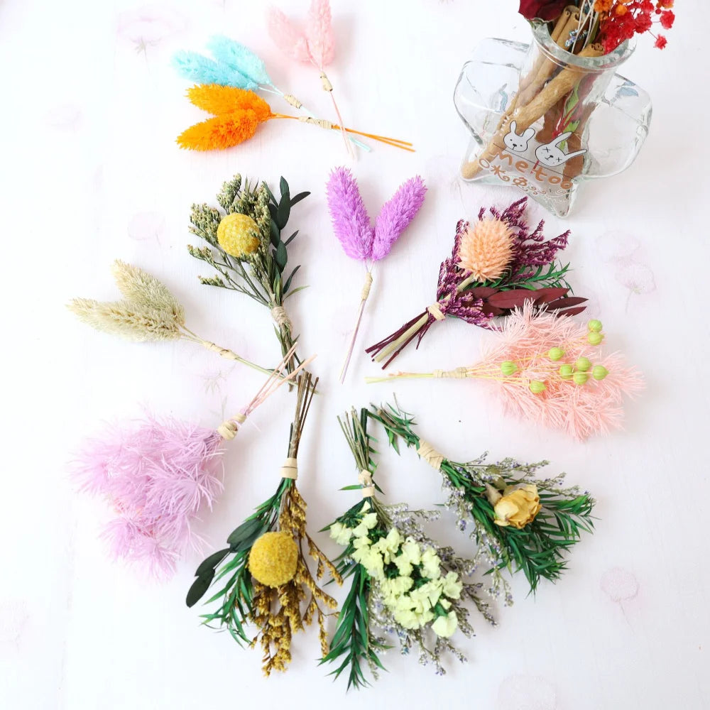 Dried Flower Bouquet High-Quality Fingertip Bouquet Greeting Card Decoration Versatile Diy Flower Kit For Diy Projects Event Oasis Select