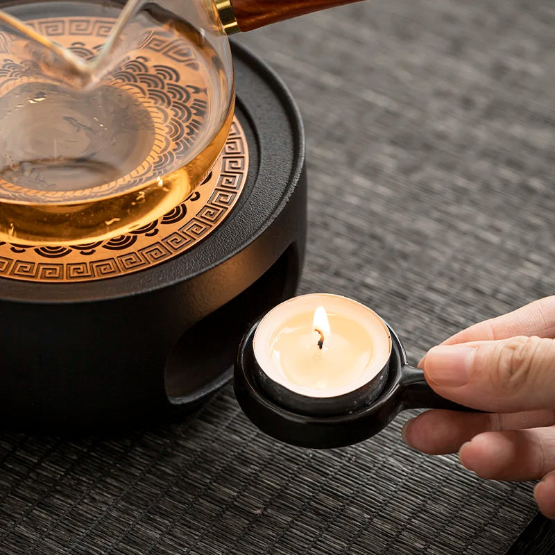 Ceramic Warm Tea Stove Small Stove Tea Cooking Insulation Base Heating and Fragrance Dispenser Chinese Style Oasis Select