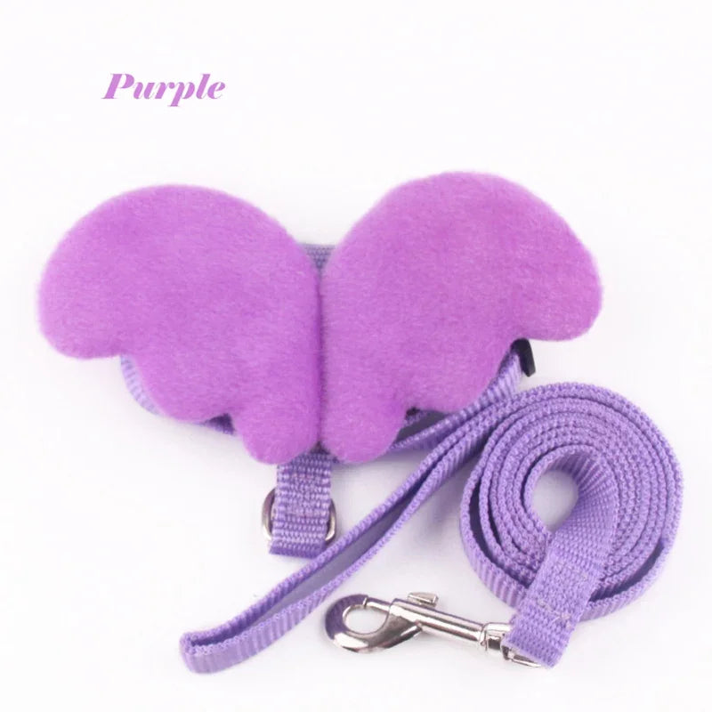 Angel Pet, Callduck Harness Leash, suitable for cats, rabbits, Callduck, pet chickens, turtles, small pet harness, gift Oasis Select Purple S-suit 1.3-3kg