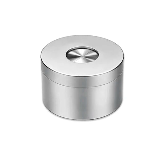 Stainless steel ashtray with cover European style creative personality trend home living room office anti fly ash ashtray Oasis Select Frosted ash