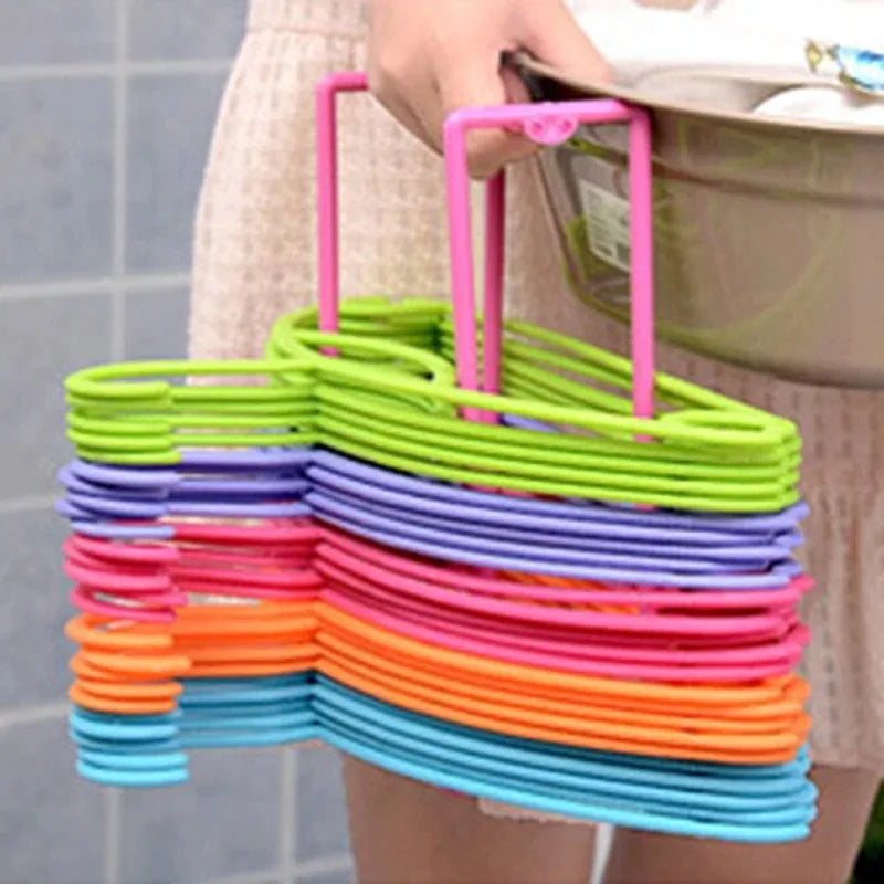 Hanger Organizer Stacker Rack for Closet & Laundry Room Hanger Storage Rack Oasis Select