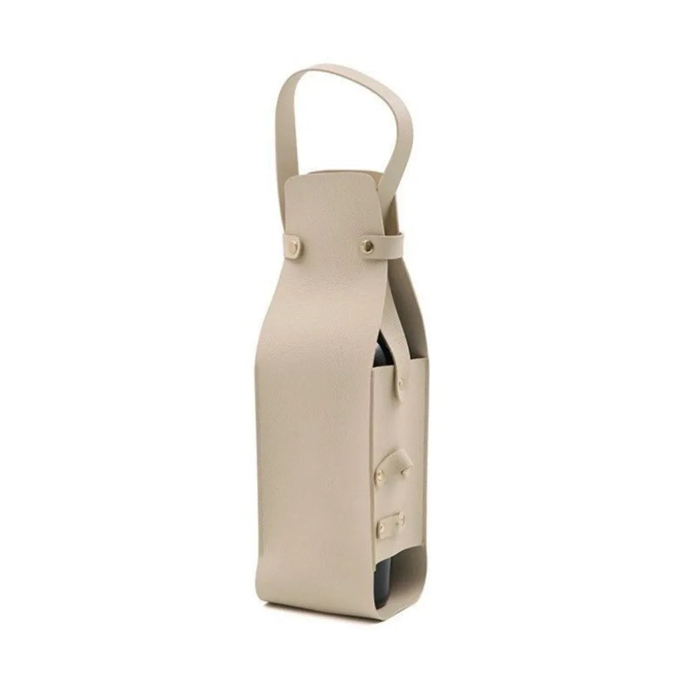 Waterproof PU Wine Tote Bag – Reusable Bottle Carrier Gift