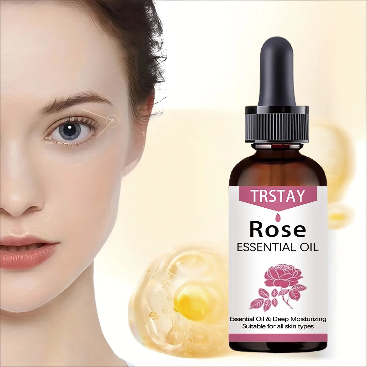 TRSTAY Rose Face Serum – Brightening, Hydrating & Nourishing Oil