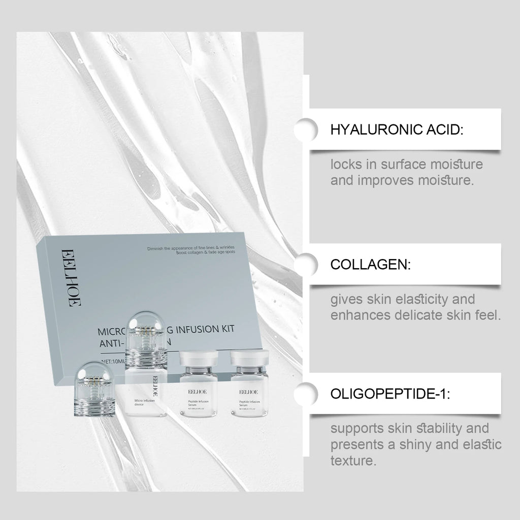 Hyaluronic Acid Facial Roller Set – Daily Hydration & Cleansing