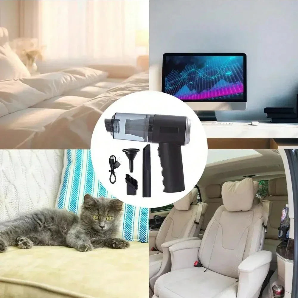1PC Wireless Vacuum Cleaner 120W High Power Black Dual Use for Home And Car Powerful Portable Handheld Vacuum Oasis Select
