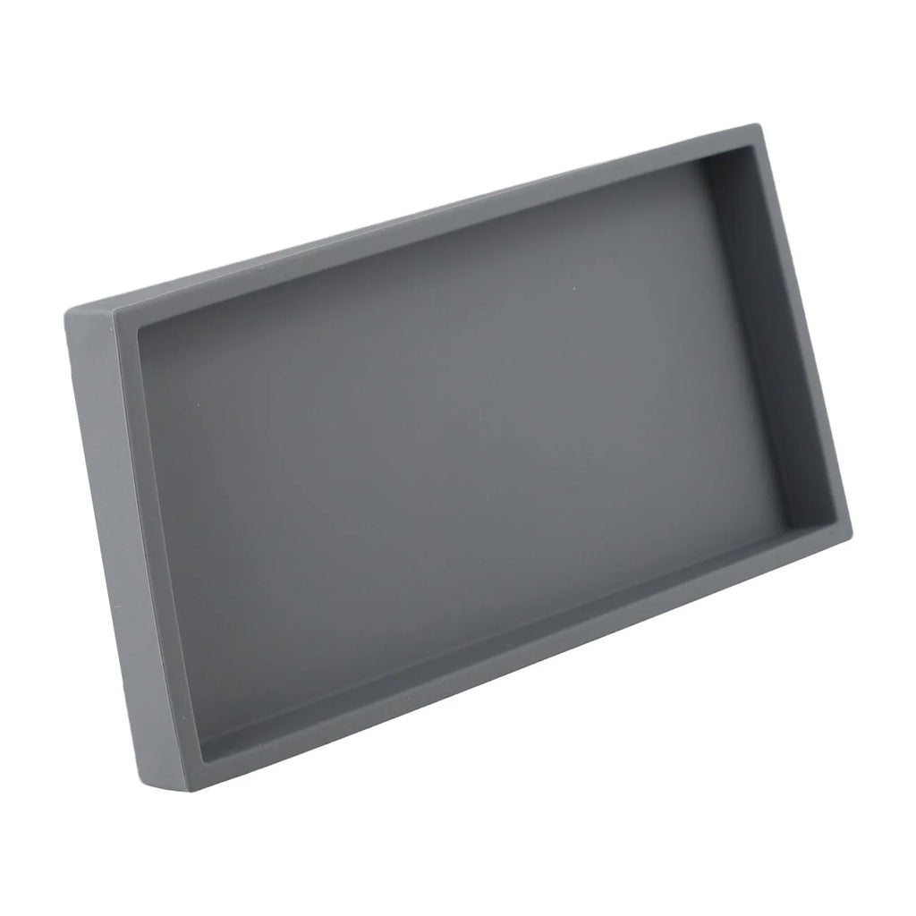 Bathroom Counter Tray Silicone Bathroom Vanity Tray Soap Dispenser Tray Countertop Storage For Dressing Tables Oasis Select
