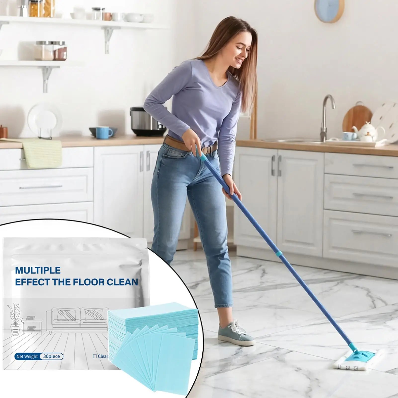 30Pcs Floor Cleaning Tablets Cleaner For Hardwood Laminate Tile & RV Walls Deodorization Shower Floor For Slippery Floor Clean Oasis Select